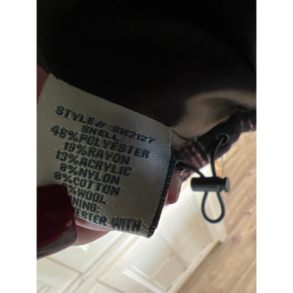 NWT Sebby size medium quilted plaid winter coat jacket - Picture 4 of 4